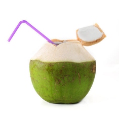 Coconut Water Cutting with Straw (1 piece)