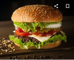 Aloo Tikki Burger  (1 Plate) by MTT