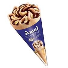 Cone Butter Scotch Amul 125ml(1 pieces)